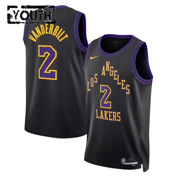 Los Angeles Lakers Trikot Jarred Vanderbilt Nike 2025-26 City Edition Schwarz Swingman - Kinder
